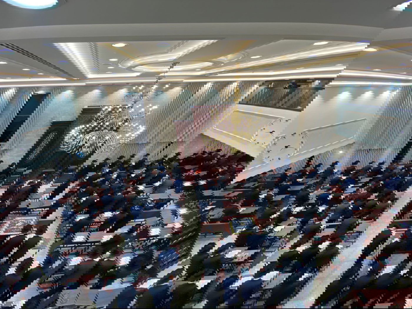 היכל בית המדרש החדש בישיבת נחלת הלוויים בחיפה