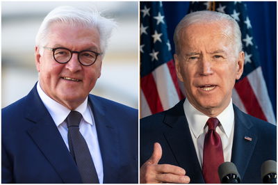 הנשיאים ג'ו ביידן ופרנק ואלטר שטיינמאייר