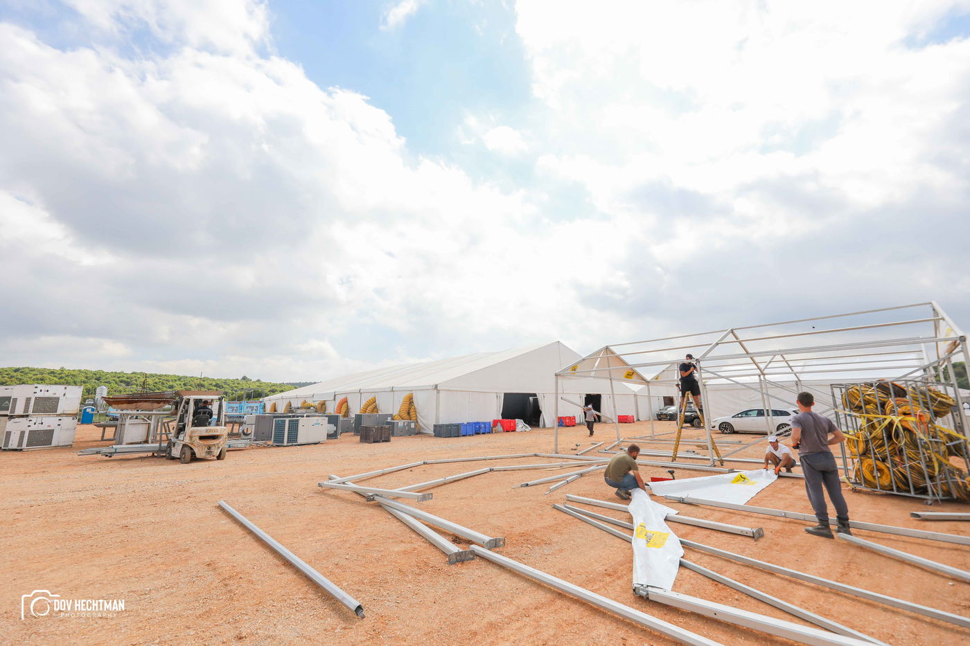 שטחי הענק, המאהלים • תיעוד מיוחד מההכנות בהר מירון