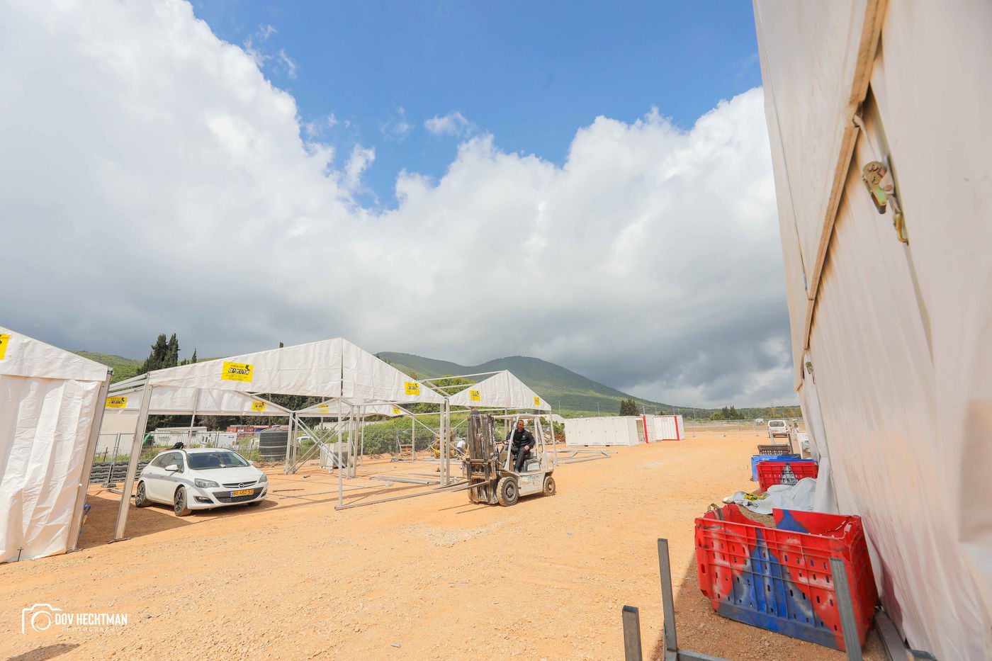 שטחי הענק, המאהלים • תיעוד מיוחד מההכנות בהר מירון