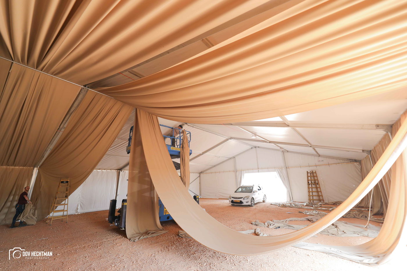 שטחי הענק, המאהלים • תיעוד מיוחד מההכנות בהר מירון