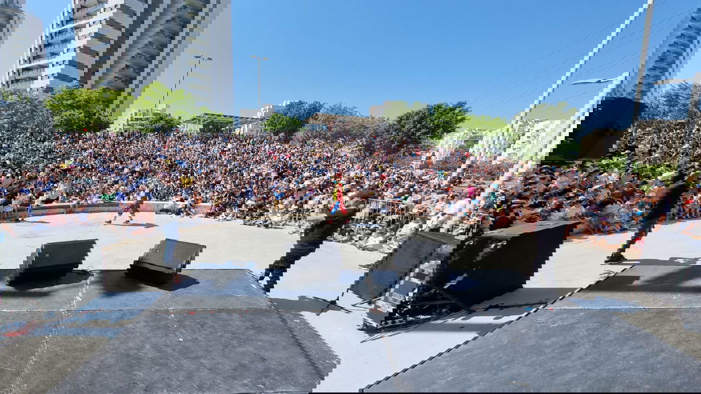 חוגגים ל"ג בעומר בחדרה אשתקד 