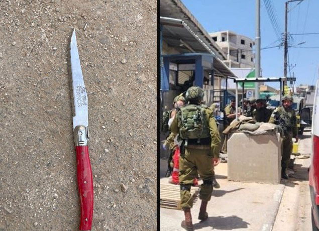 הסכין ששימשה את המחבל