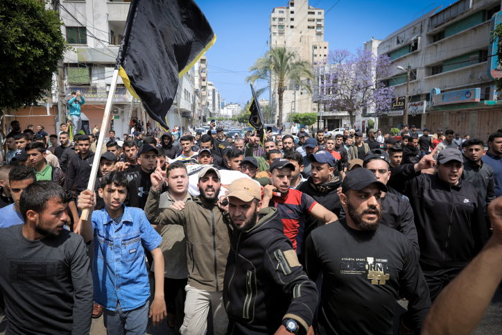 הלוויה בעזה של אחד הבכירים שחוסלו, היום