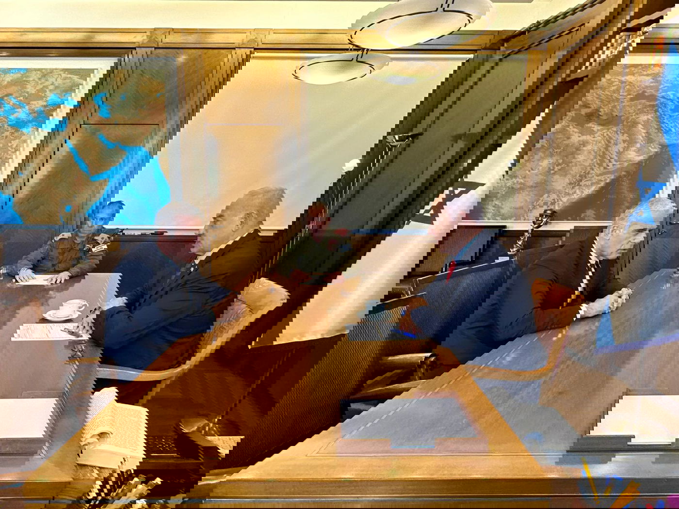 הפגישה של נתניהו ולפיד