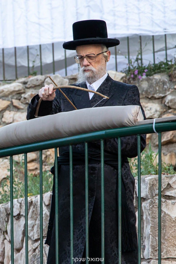 תיעוד: האדמו"ר מסערט ויז'ניץ במנהג חץ וקשת