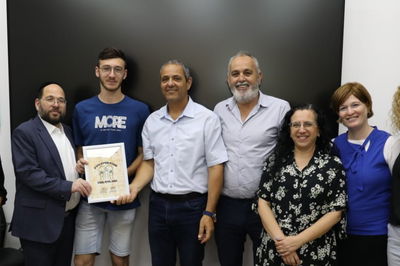 בסיום טקס ההוקרה