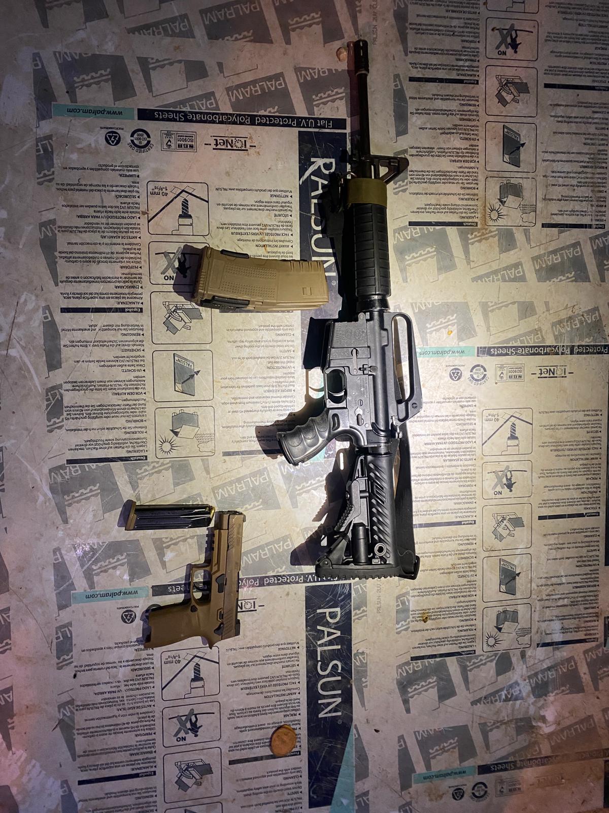 הנשקים שהוחרמו בכפר קבאטיה שבמרחב חטיבת מנשה