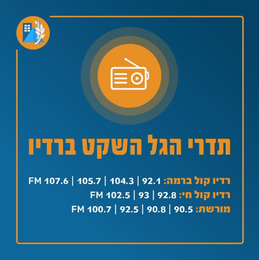 לקראת שבת: הנחיות לזמן האזעקות; כאן יפעילו גל שקט