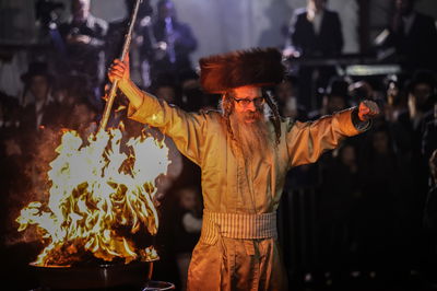 ההדלקה של המשפיע רבי נחמן בידרמן במירון | גלריה