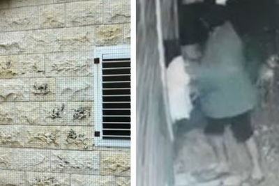 מצית את הצימר (מימין) והבית שנפרץ