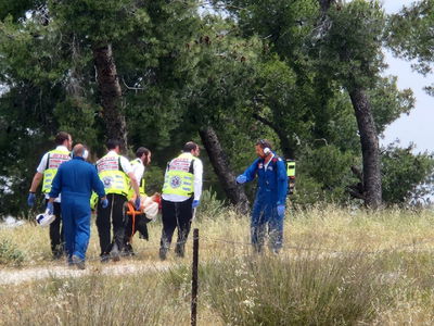 רוכב אופנוע כבן 30 נפגע בשטח - מצבו בינוני | תיעוד