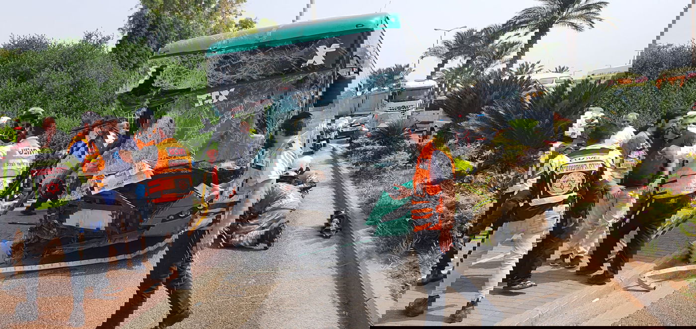 זירת התאונה בחיפה