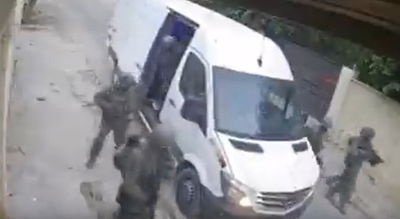 פורקים ממשאית אזרחית חמושים: רגע כניסת הכוחות לג'נין