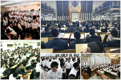 כד יתבין ישראל ועסקין בשמחת התורה. עולם הישיבות