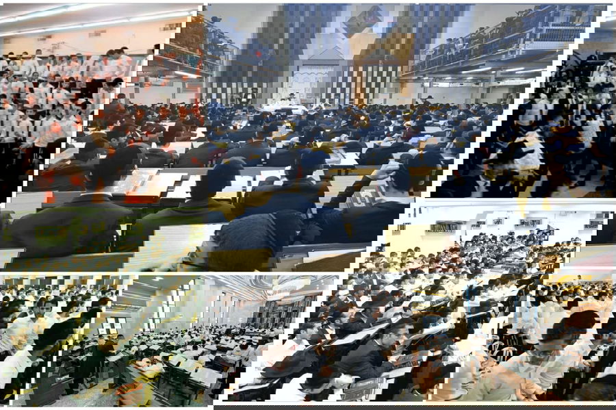 כד יתבין ישראל ועסקין בשמחת התורה. עולם הישיבות