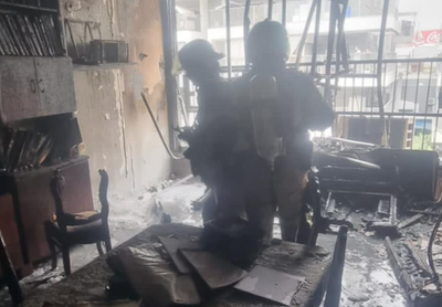 כוחות הכיבוי בדירה 