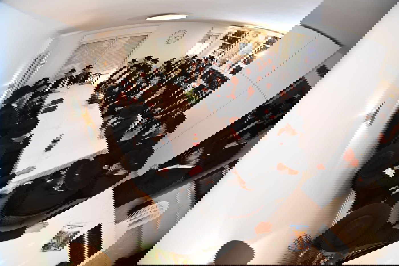 כנוס היסוד בביתו של ראש הישיבה הגר"א מאירוביץ'