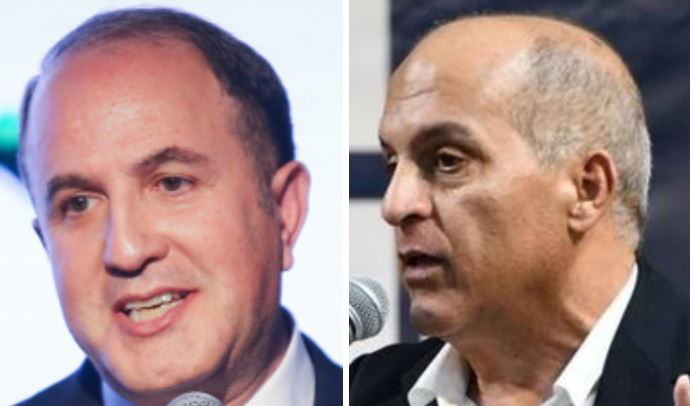 יחיאל לסרי (משמאל) וברק סרי