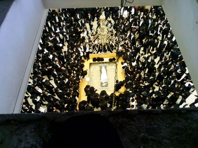 מיטת מרן רבי גרשון אדלשטיין זצ"ל בהיכל הישיבה