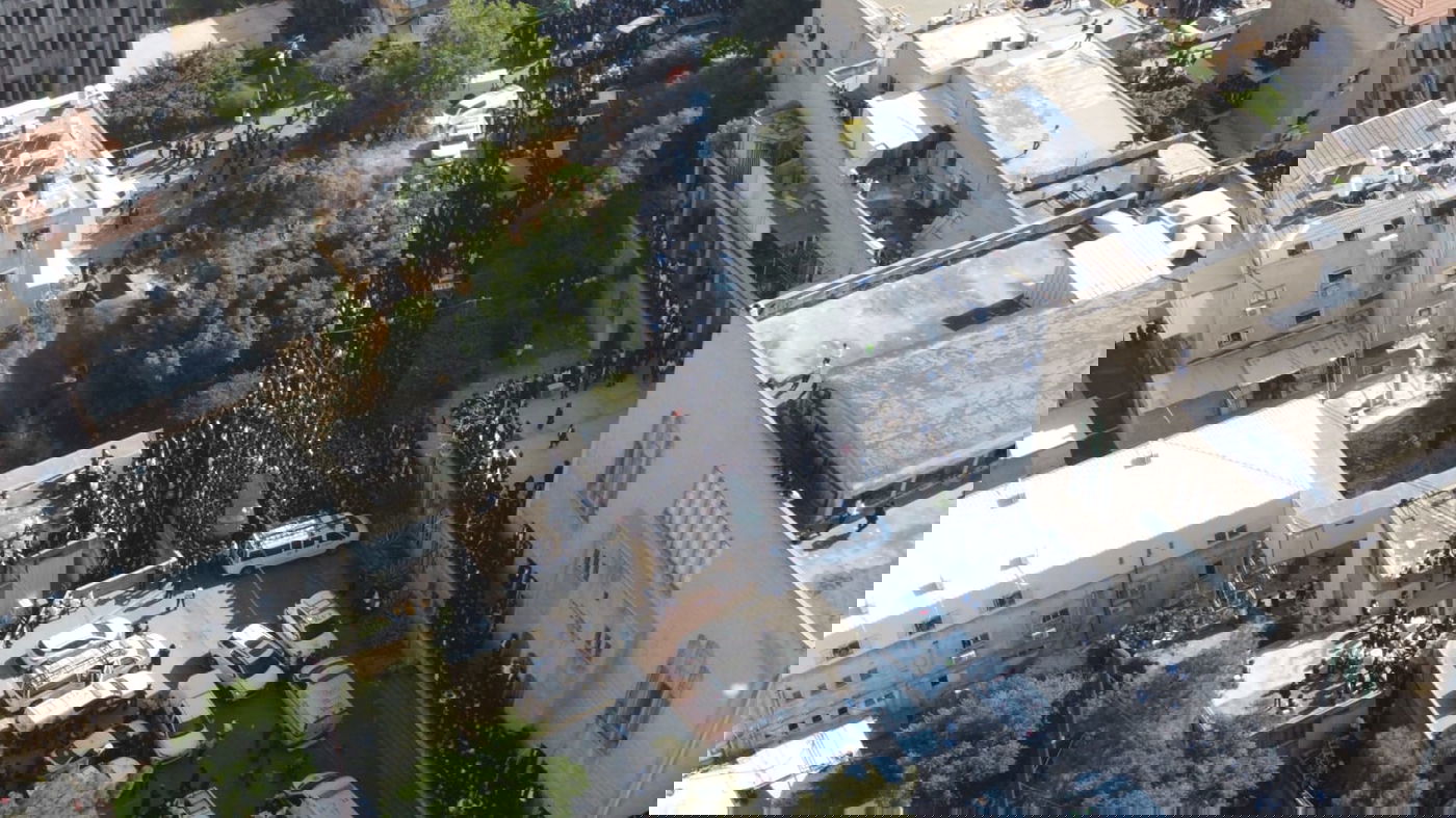 תיעוד מהרחפן: הרבבות בהלווית מרן הגר"ג אדלשטיין זצ"ל