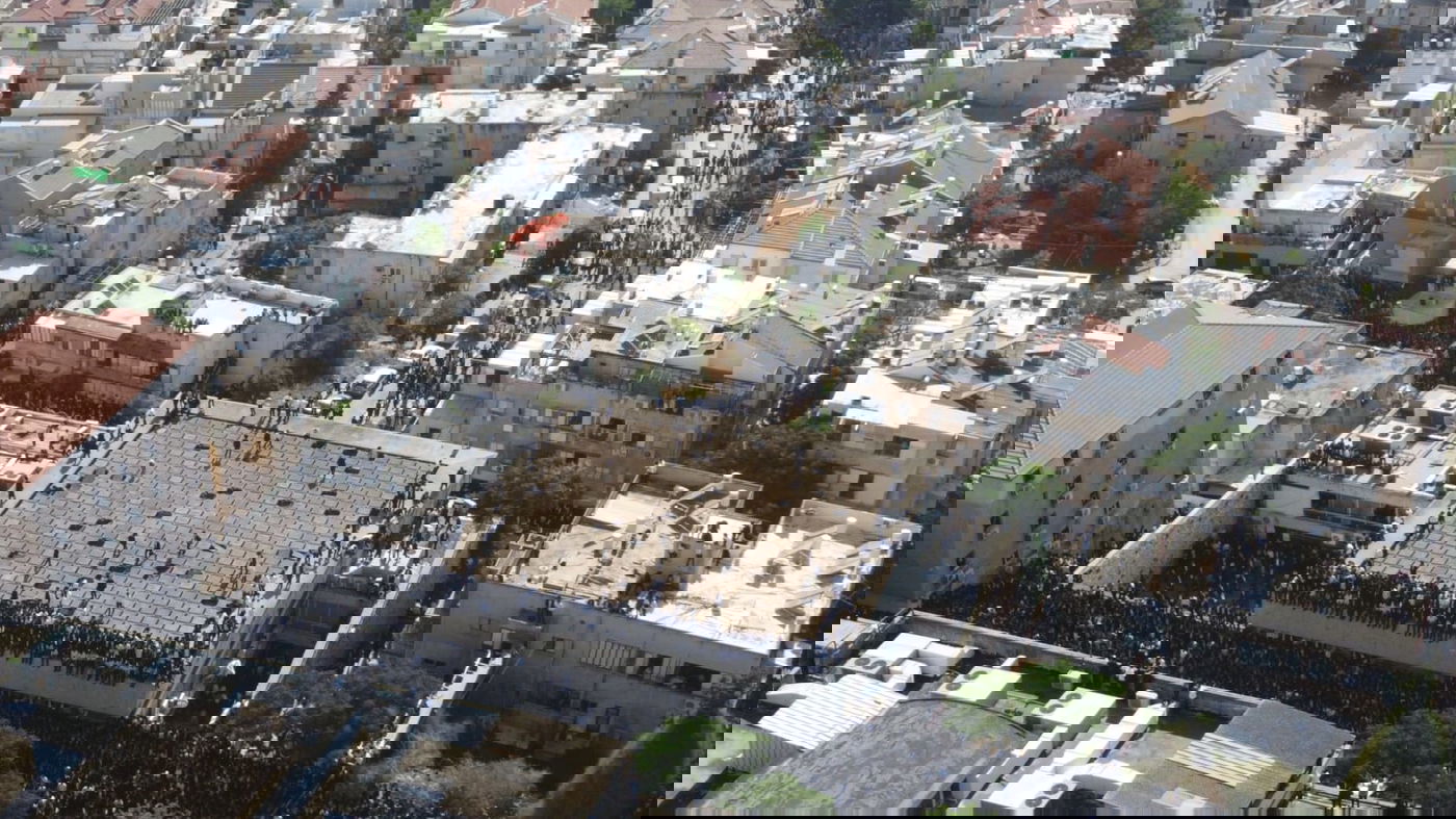 תיעוד מהרחפן: הרבבות בהלווית מרן הגר"ג אדלשטיין זצ"ל