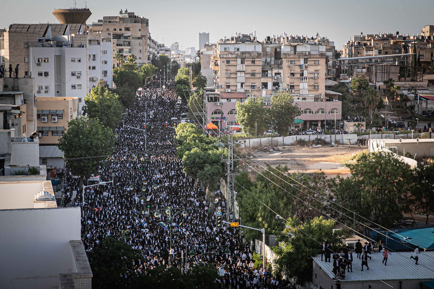 מסע הלווית מרן רבי גרשון אדלשטיין זצ"ל