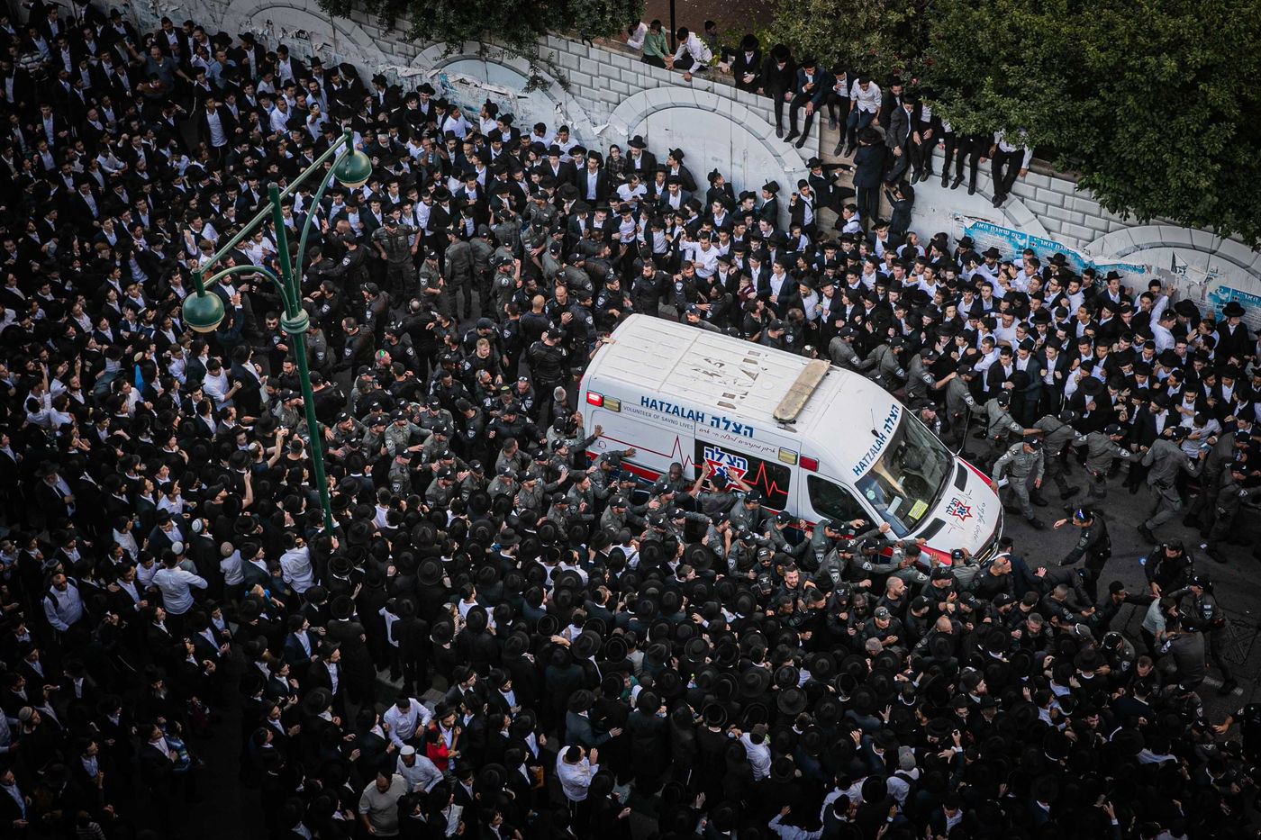 מסע הלווית מרן רבי גרשון אדלשטיין זצ"ל