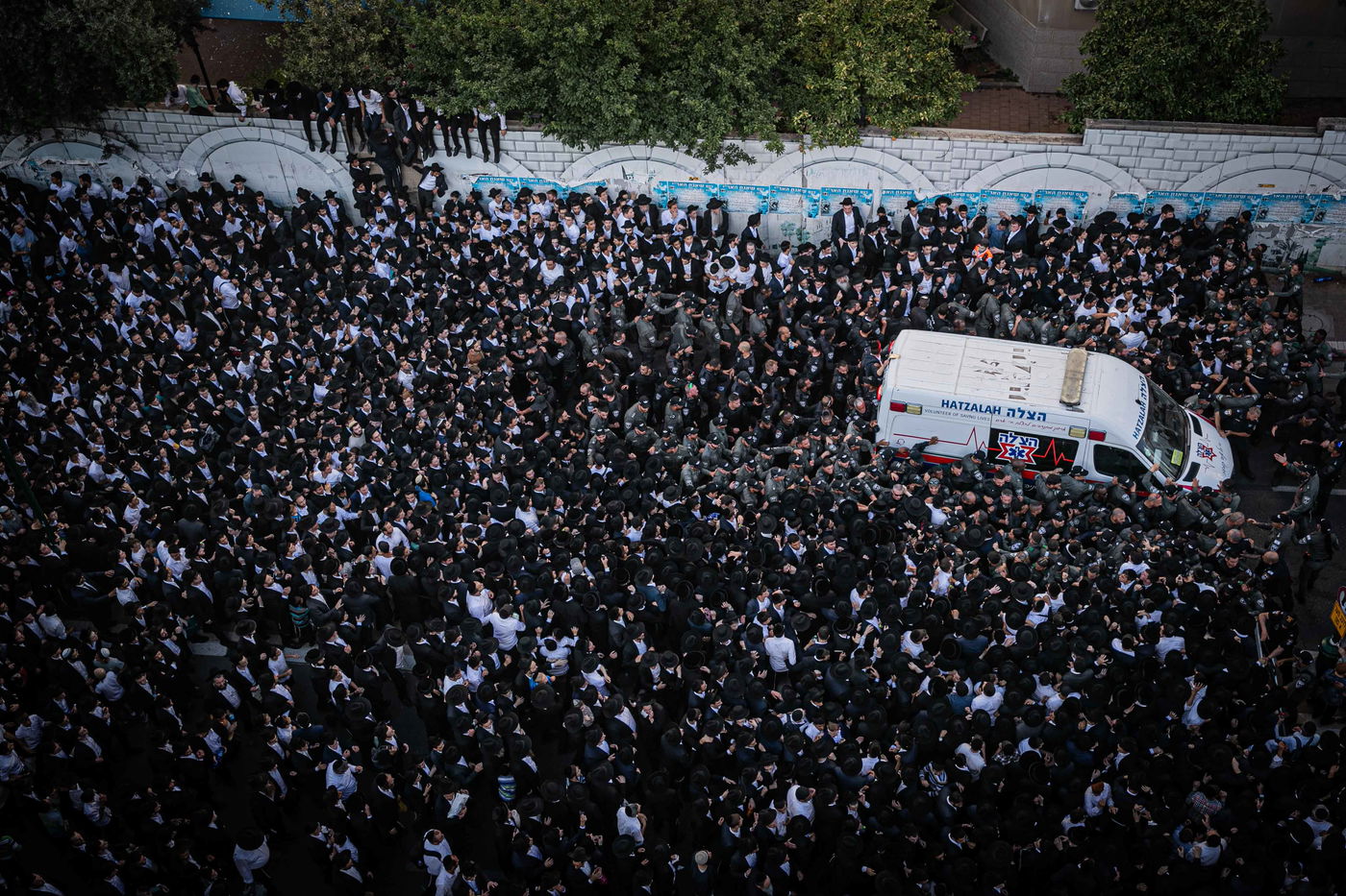 מסע הלווית מרן רבי גרשון אדלשטיין זצ"ל