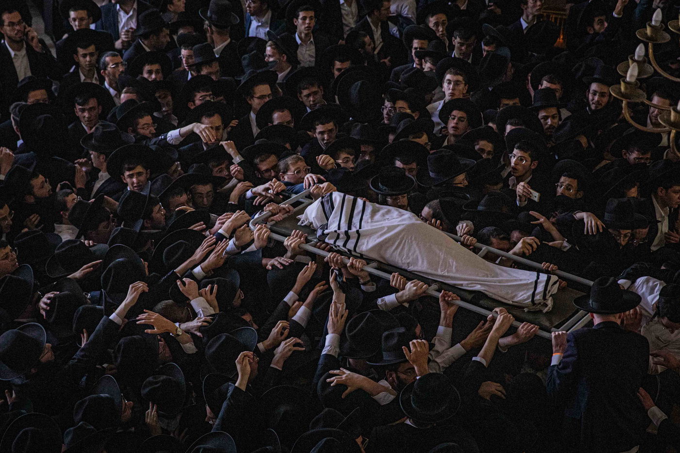 מסע הלווית מרן רבי גרשון אדלשטיין זצ"ל