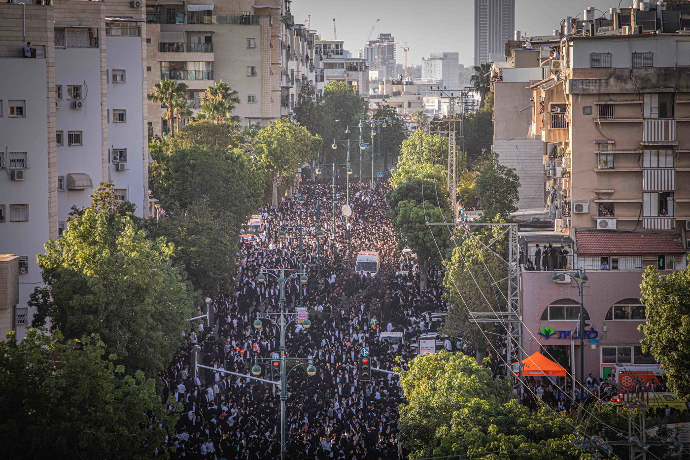 מסע הלווית מרן רבי גרשון אדלשטיין זצ"ל