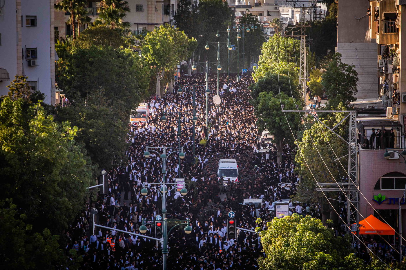 מסע הלווית מרן רבי גרשון אדלשטיין זצ"ל