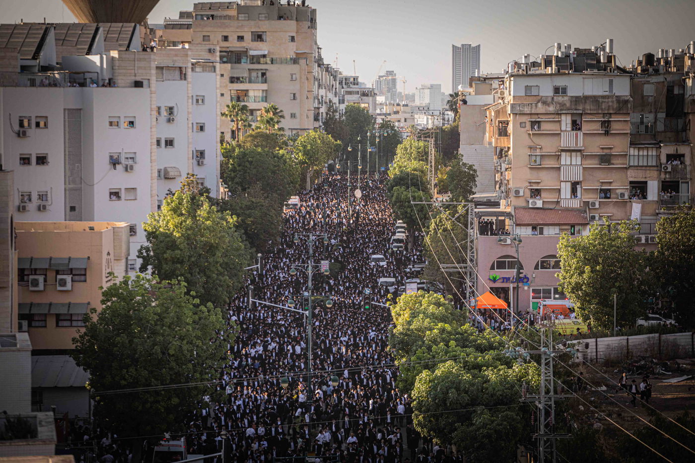 מסע הלווית מרן רבי גרשון אדלשטיין זצ"ל