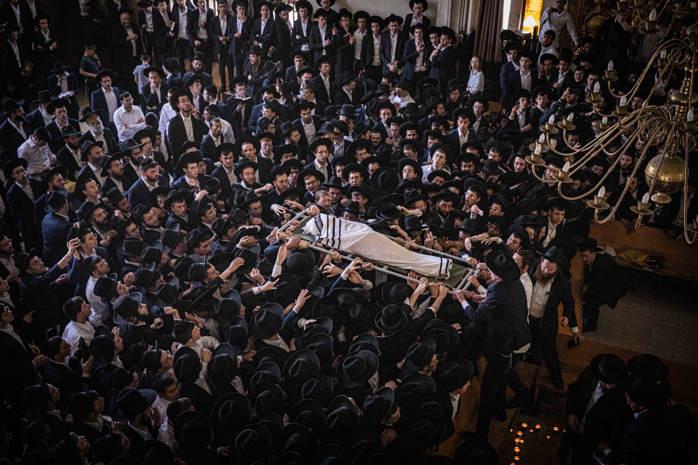 מסע הלווית מרן רבי גרשון אדלשטיין זצ"ל