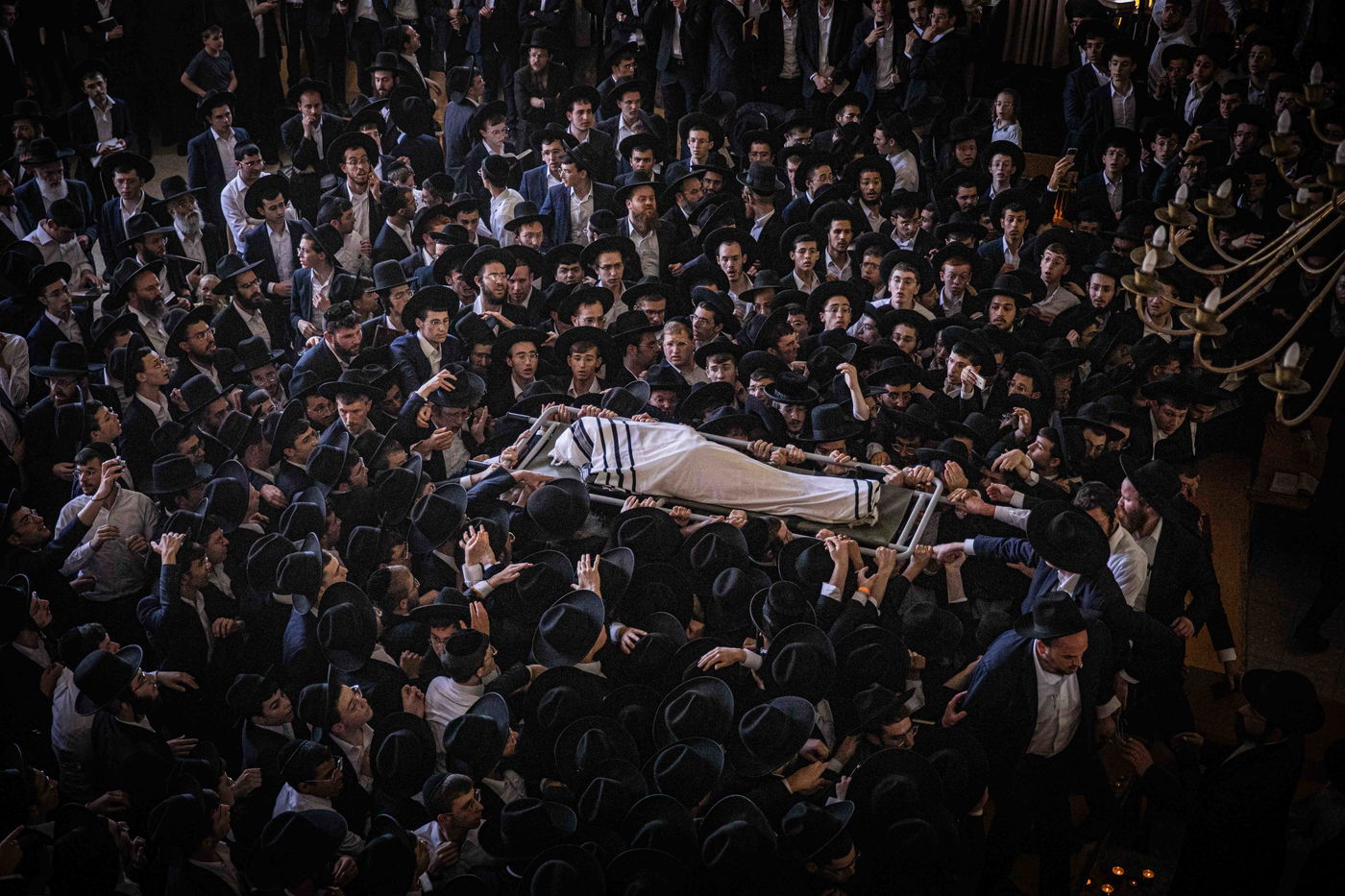 מסע הלווית מרן רבי גרשון אדלשטיין זצ"ל