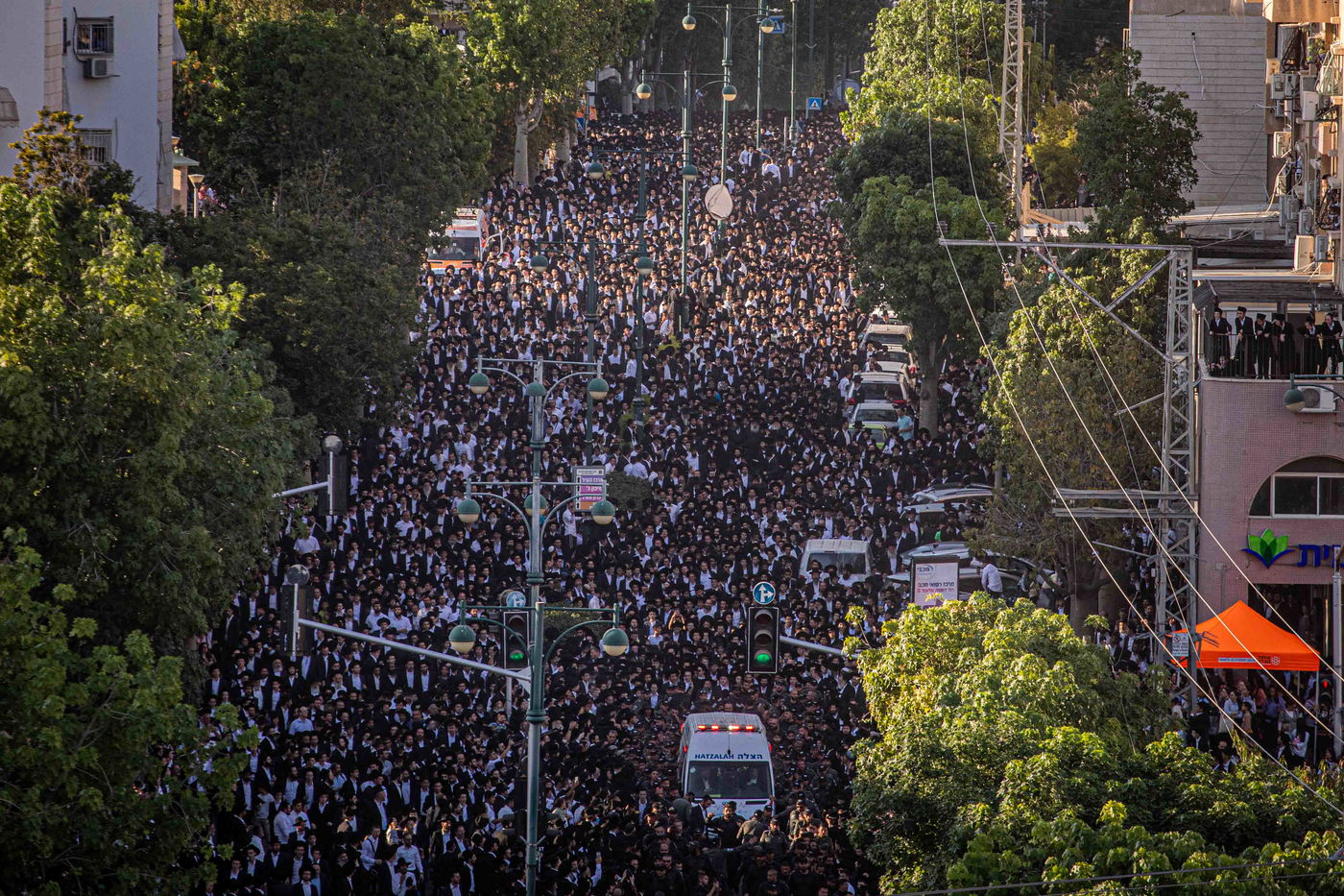 מסע הלווית מרן רבי גרשון אדלשטיין זצ"ל