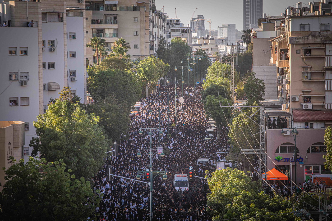 מסע הלווית מרן רבי גרשון אדלשטיין זצ"ל