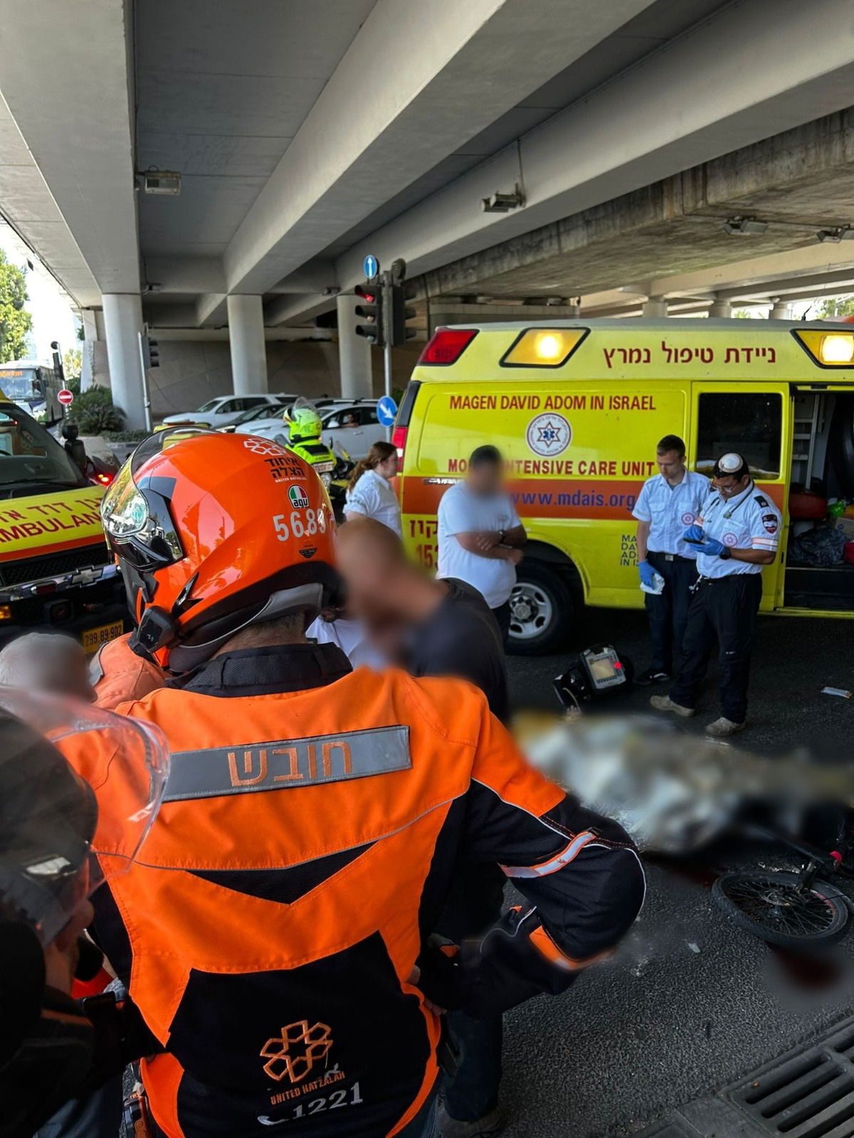 זירת התאונה הקשה