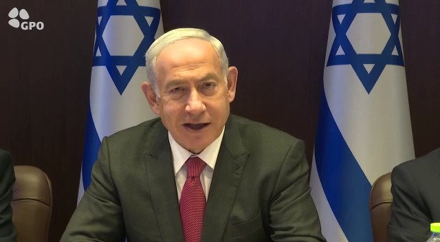 נתניהו נואם בפתח הישיבה