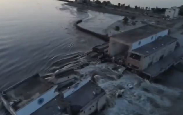 כך נראה הסכר הבוקר