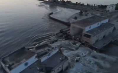 כך נראה הסכר הבוקר