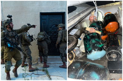 13 מבוקשים נעצרו; הושמד רכב ובו מטענים רבים | תיעוד