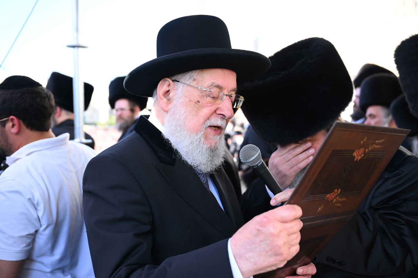 בעיצומה של החתונה הגדולה בגור: שיחה ממושכת בין רה"י הגרב"מ אזרחי והרבי מגור