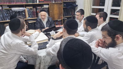 הגרב"ד פוברסקי במסירת השיעור