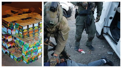 סוחרי כוורות הזיקוקים נעצרו על ידי מסתערבים של מג"ב