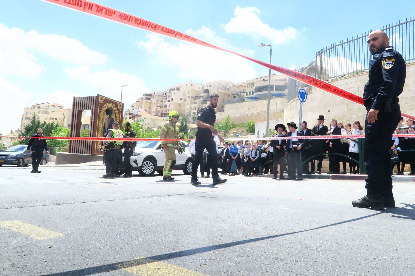 זירת התאונה הקשה בביתר עילית