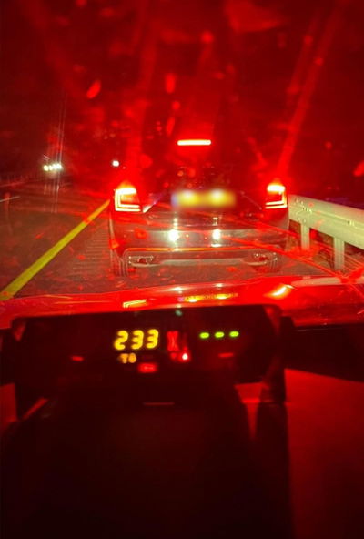 תושב רהט בן 23 נהג במהירות חריגה של 233 קמ"ש - ונתפס