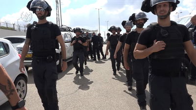 המשטרה תרגלה פיזור הפרות סדר סמוך לכלא 'הדרים' | תיעוד