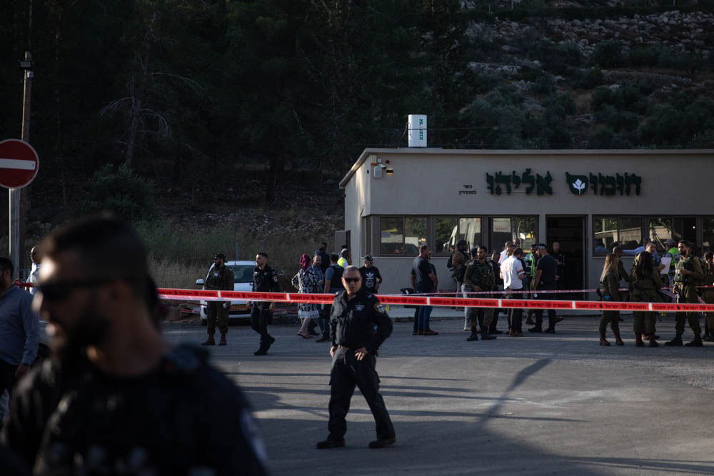 זירת הפיגוע בעלי