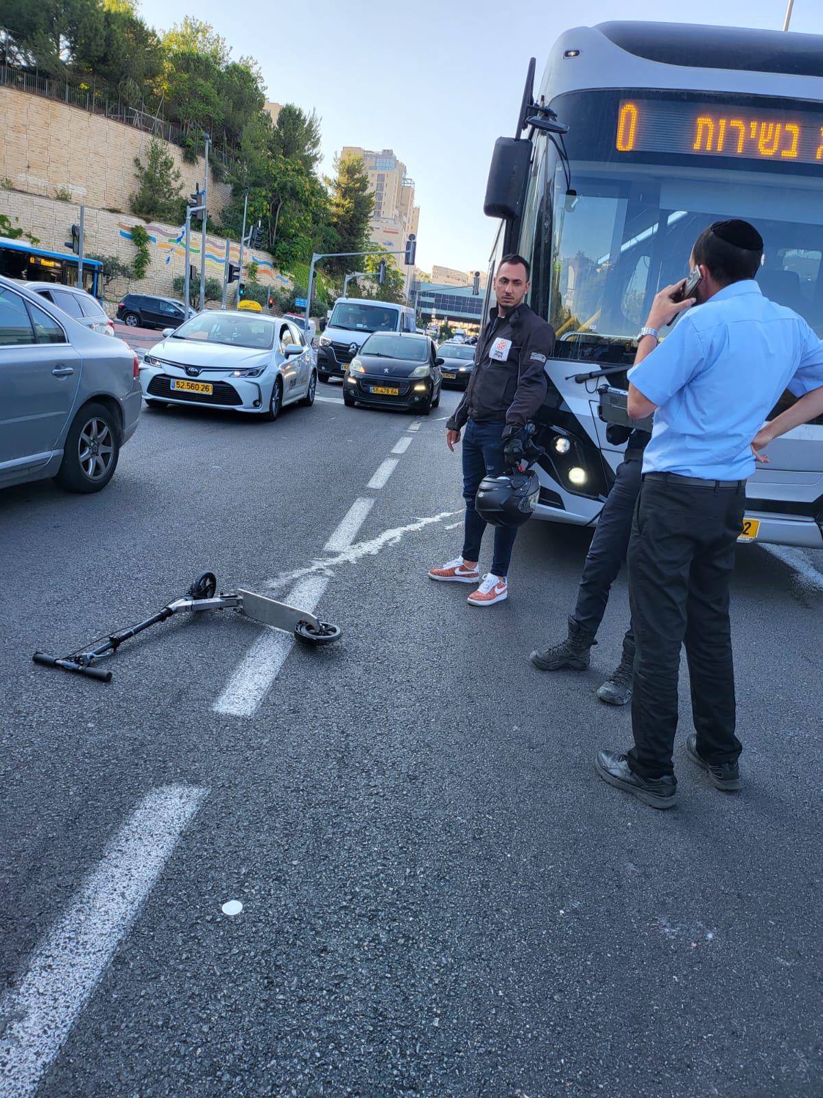 זירת התאונה